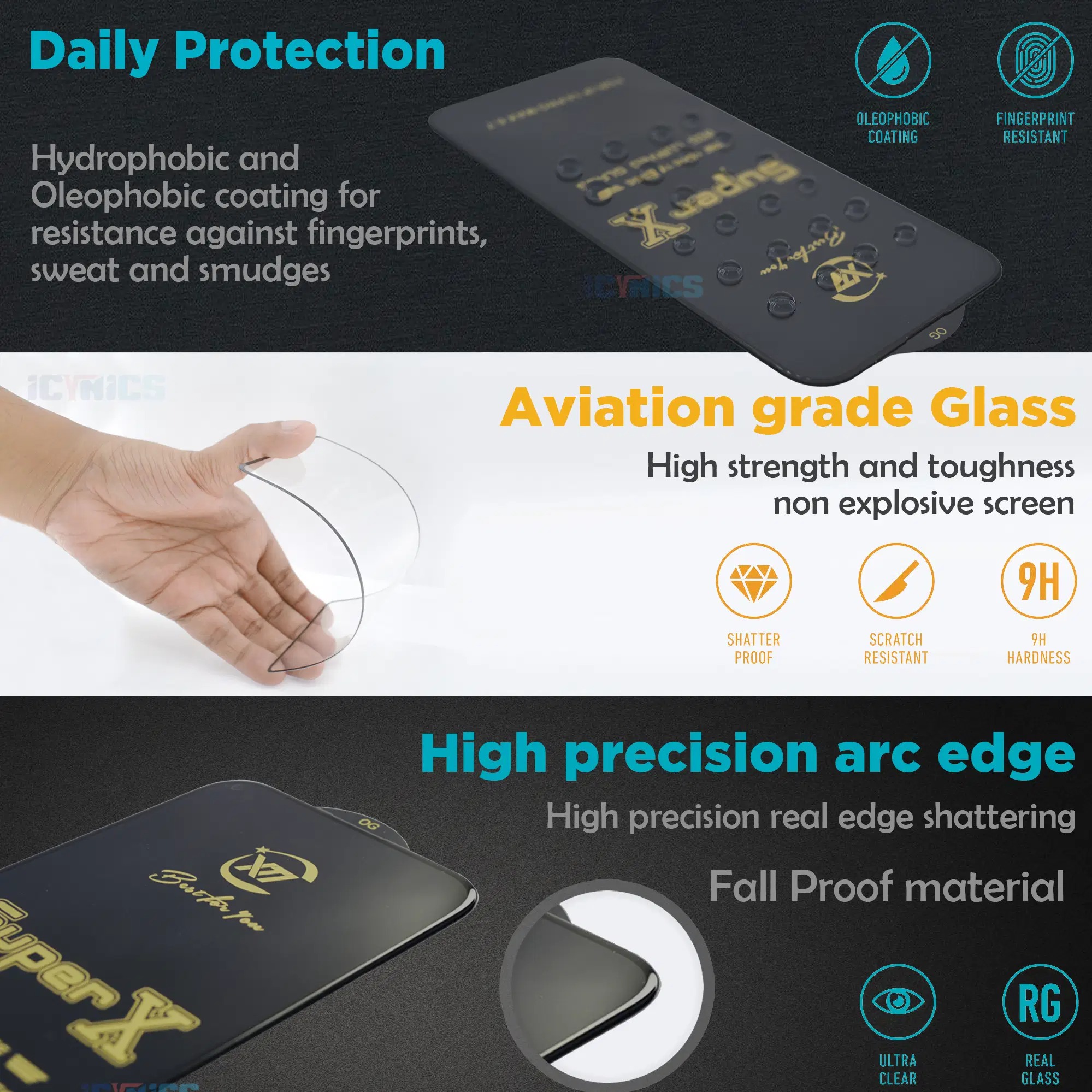 Tempered Glass Compatible For OnePlus Nord CE 3 Lite 5G ( Pack of 1 ) - Image 3