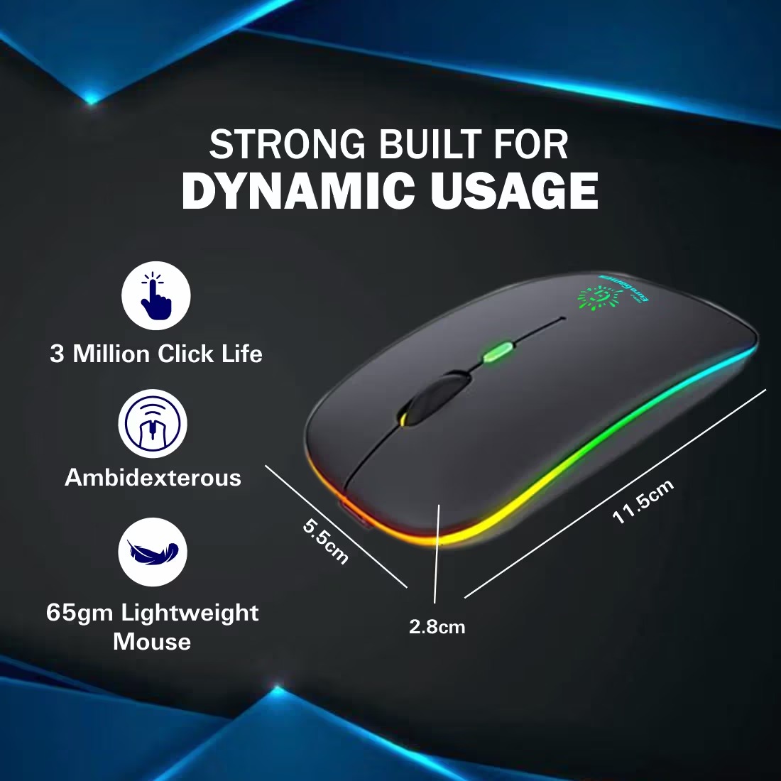 RPM Euro Games DPI 2400 Wireless Mouse - Image 4